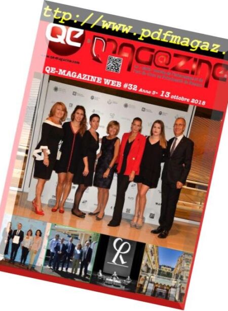 QE-MAGAZINE, PRINCIPATO DI MONACO – ottobre 13, 2018 Cover