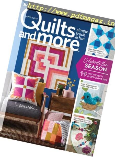 Quilts and More – October 2019 Cover