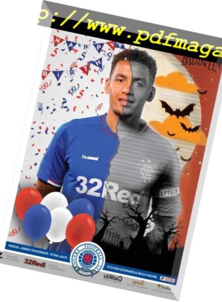 Rangers Football Club Matchday Programme – 31 October 2018 Cover