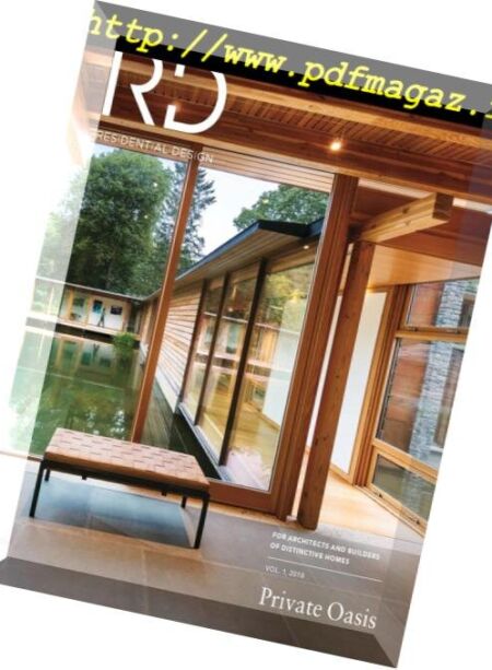 Residential Design – Vol 1, 2018 Cover