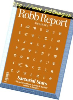 Robb Report Singapore – October 2018