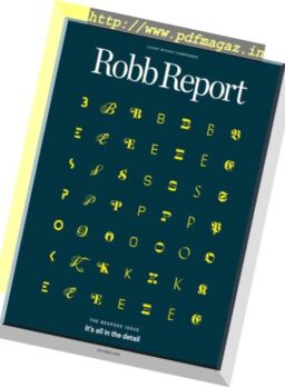 Robb Report USA – October 2018