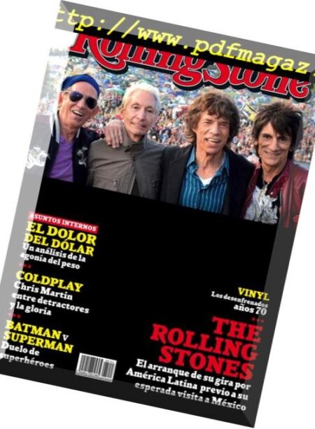 Rolling Stone Mexico – marzo 2016 Cover