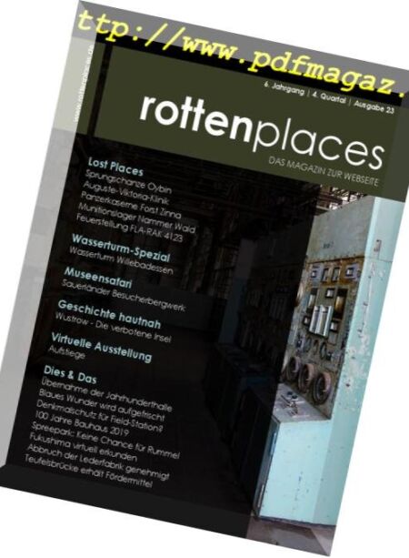 Rottenplaces Magazin – N 4, 2018 Cover
