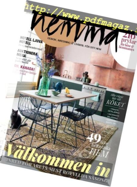 Rum Hemma – september 2018 Cover