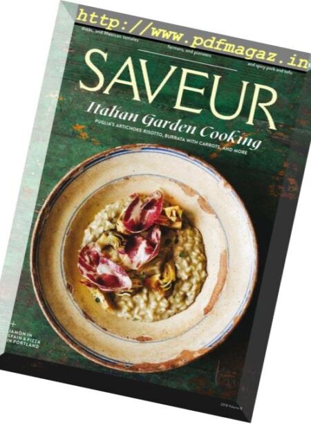 Saveur – August 2018 Cover