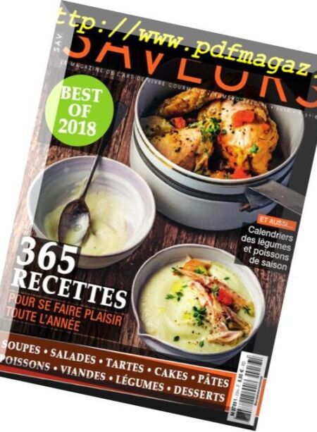 Saveurs France – Best of 2018 Cover