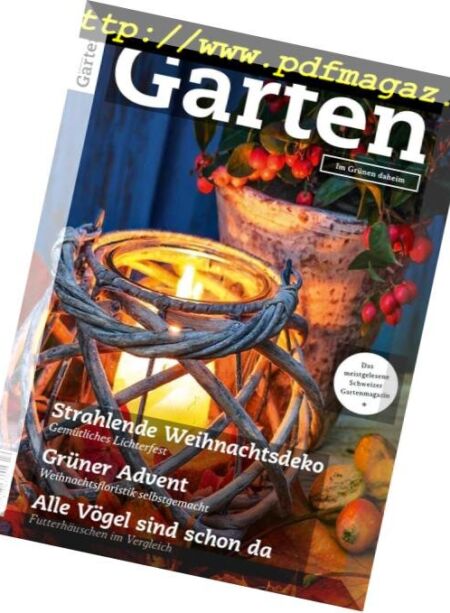 Schweizer Garten – Im Grunen daheim – November 2018 Cover