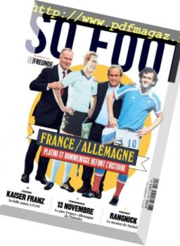 So Foot – Novembre 2018
