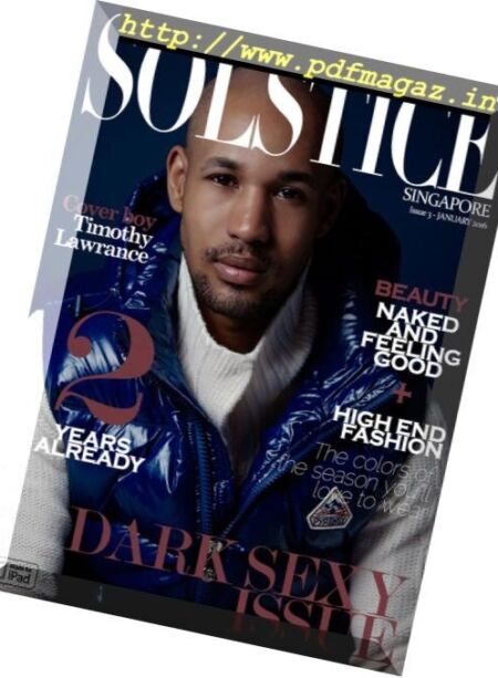 Solstice Singapore – January 2016 Cover