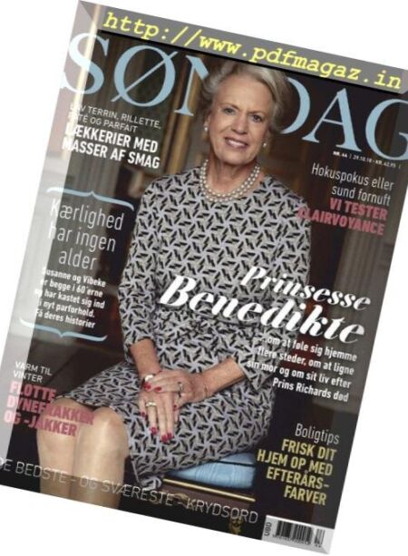 Sondag – 29 oktober 2018 Cover