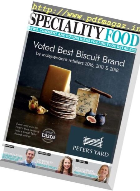 Speciality Food – October 2018 Cover