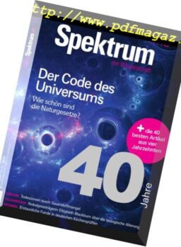 Spektrum der Wissenschaft – November 2018