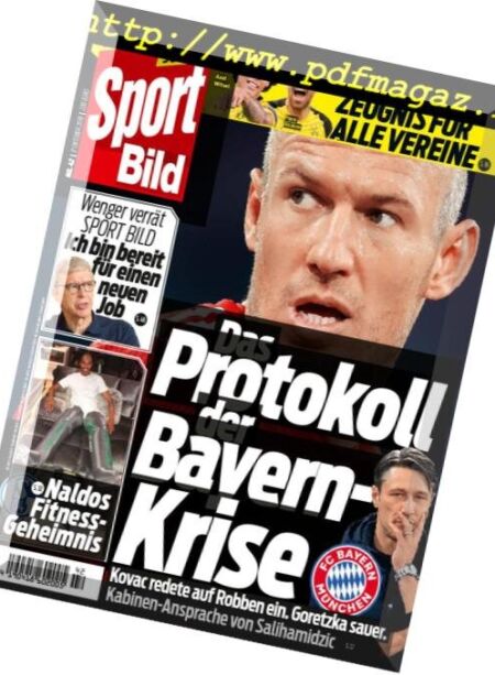 Sport Bild – 17 Oktober 2018 Cover