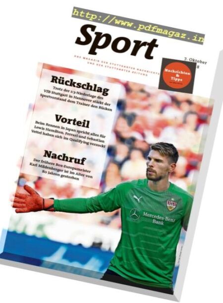 Sport Magazin – 07 Oktober 2018 Cover