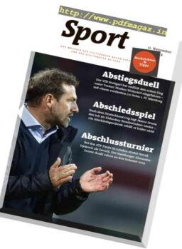 Sport Magazin – 11 November 2018