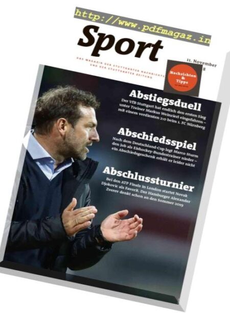 Sport Magazin – 11 November 2018 Cover