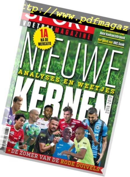 Sport Voetbal Magazine – 5 September 2018 Cover