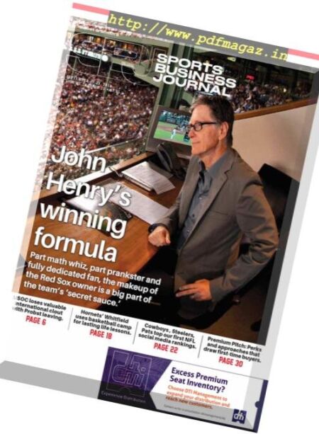 SportsBusiness Journal – 17 September 2018 Cover