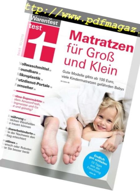Stiftung Warentest Test – Oktober 2018 Cover