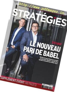 Strategies – 13 Septembre 2018
