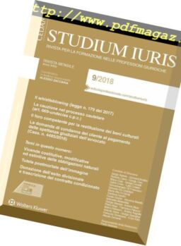Studium Iuris – Settembre 2018