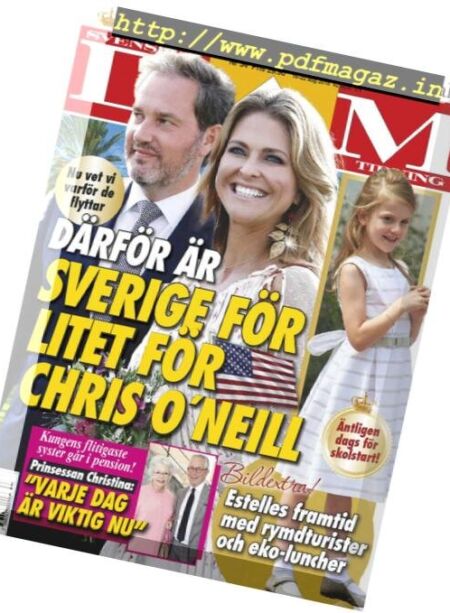 Svensk Damtidning – 01 augusti 2018 Cover