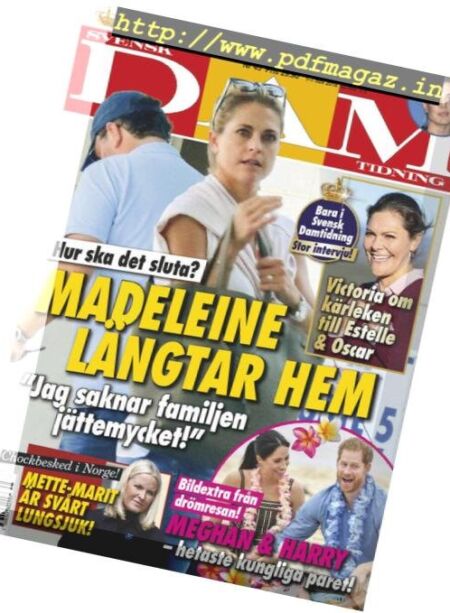 Svensk Damtidning – 01 november 2018 Cover