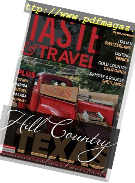 Taste & Travel International – October 2018 Cover
