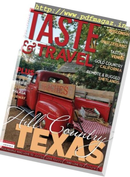 Taste and Travel International – October 2018 Cover