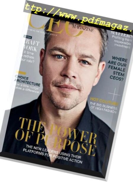 The CEO Magazine Australia & New Zealand – November 2018 Cover