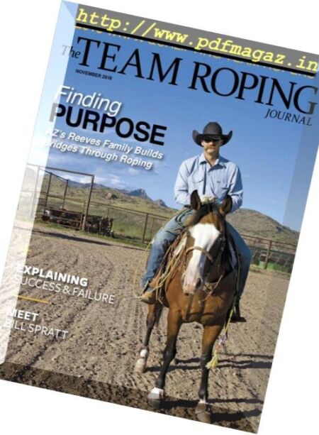 The Team Roping Journal – November 2018 Cover