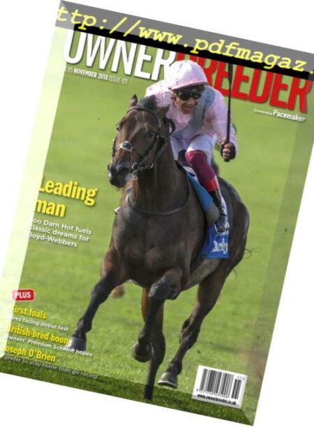 Thoroughbred Owner and Breeder – November 2018 Cover