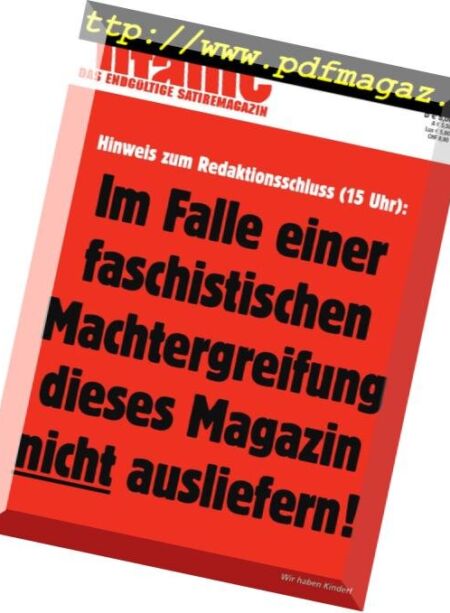 Titanic Magazin – Oktober 2018 Cover