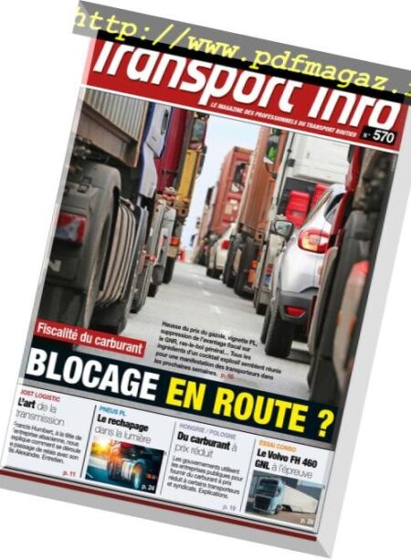 Transport Info – 09 novembre 2018 Cover