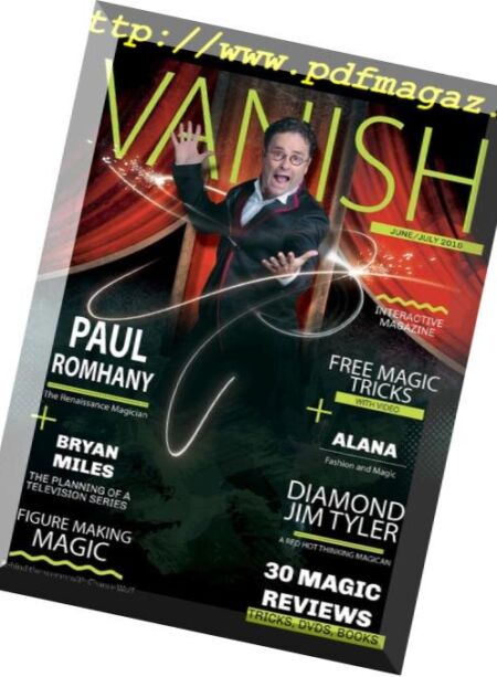 Vanish Magic – June 2016 Cover