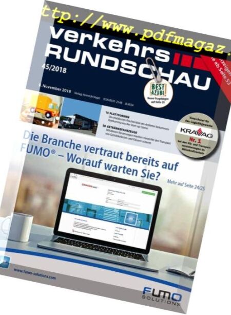 VerkehrsRundschau – 07 November 2018 Cover