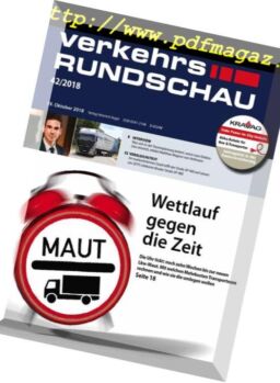 VerkehrsRundschau – 17 Oktober 2018