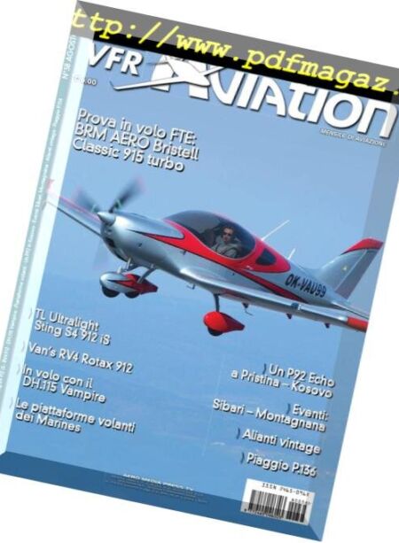 VFR Aviation – Agosto 2018 Cover