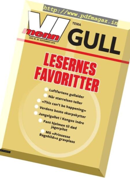 Vi Menn – 22 november 2018 Cover
