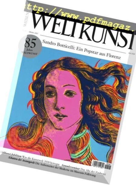 Weltkunst Spezial – September 2015 Cover