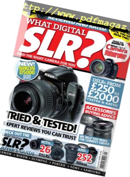 What Digital SLR – October 2008 Cover