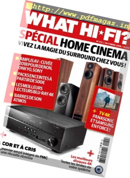 What Hifi France – octobre 2018 Cover