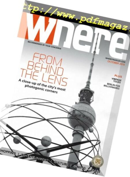 Where Berlin – November 2018 Cover