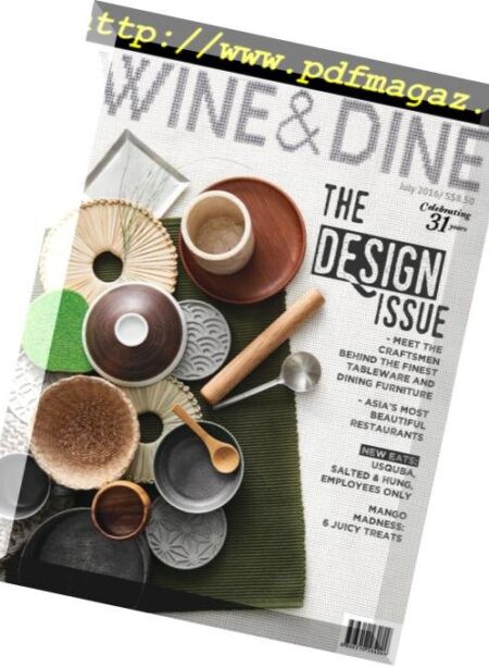 Wine & Dine – July 2016 Cover