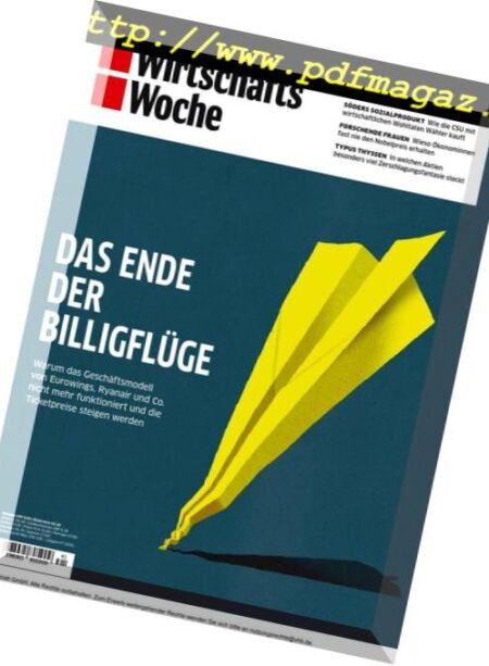 Wirtschaftswoche – 06 Oktober 2018 Cover
