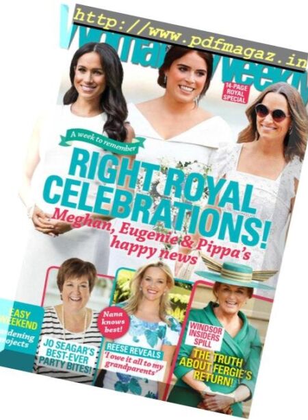 Woman’s Weekly New Zealand – October 29, 2018 Cover