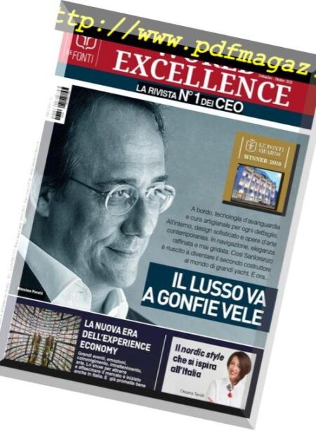 World Excellence – settembre 17, 2018 Cover