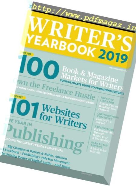 Writer’s Digest Yearbook – January 2019 Cover