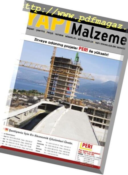 Yapi Malzeme – Nisan 2017 Cover